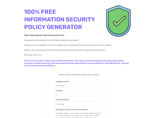 Security Policy Generator